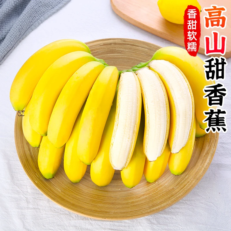 【青皮发货】高山甜香蕉2-9斤新鲜当季水果banana现摘芭蕉饱满甜蕉