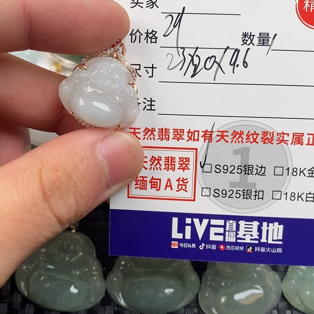 翡翠银S925镶嵌颈饰
