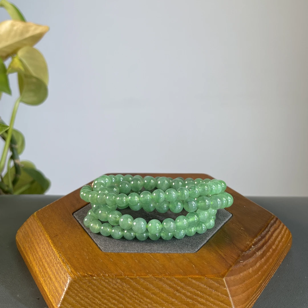 JXZC12-173 天然缅甸A货翡翠 翡翠珠链（含配饰）