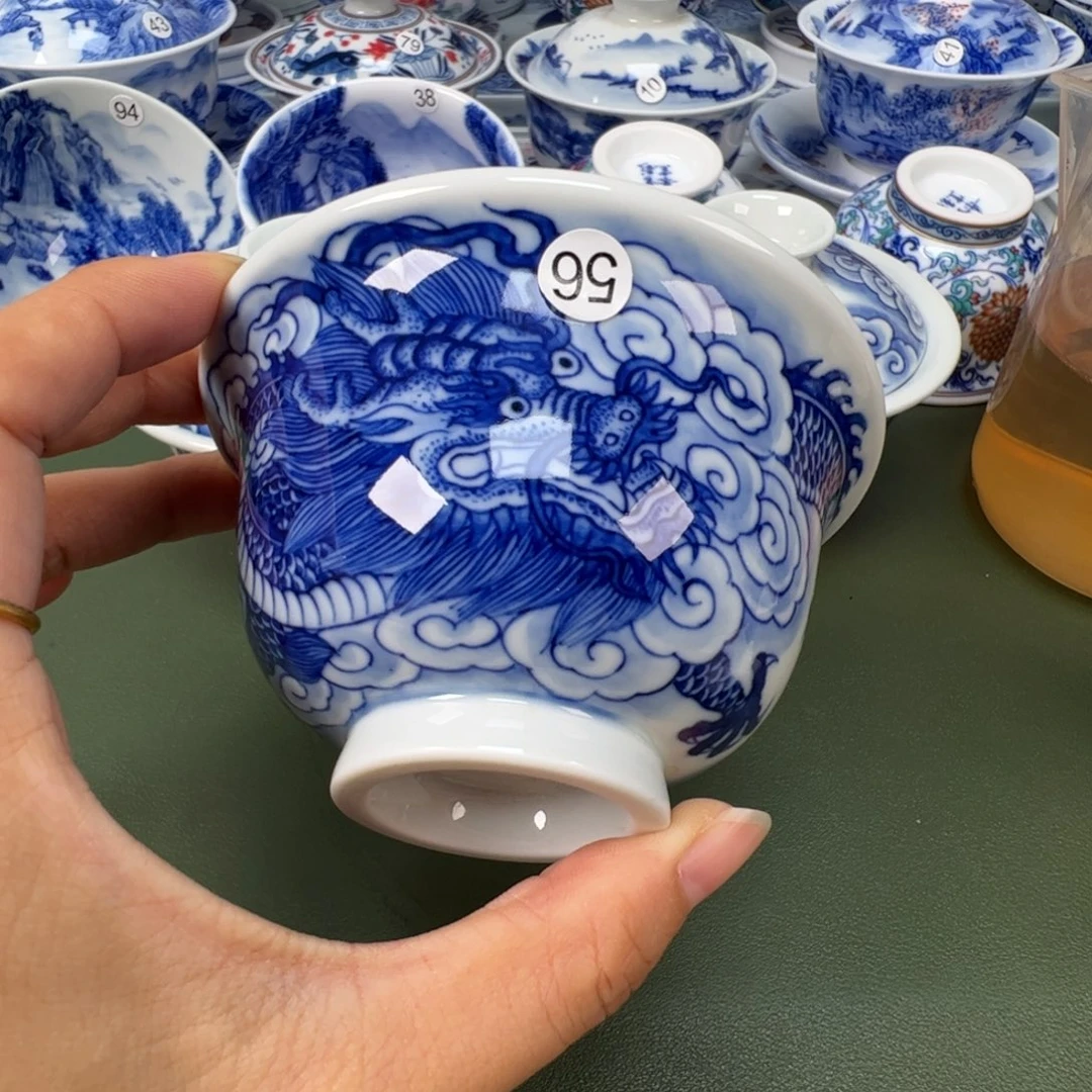 陶瓷景德镇纯手工纯手绘茶具木木56