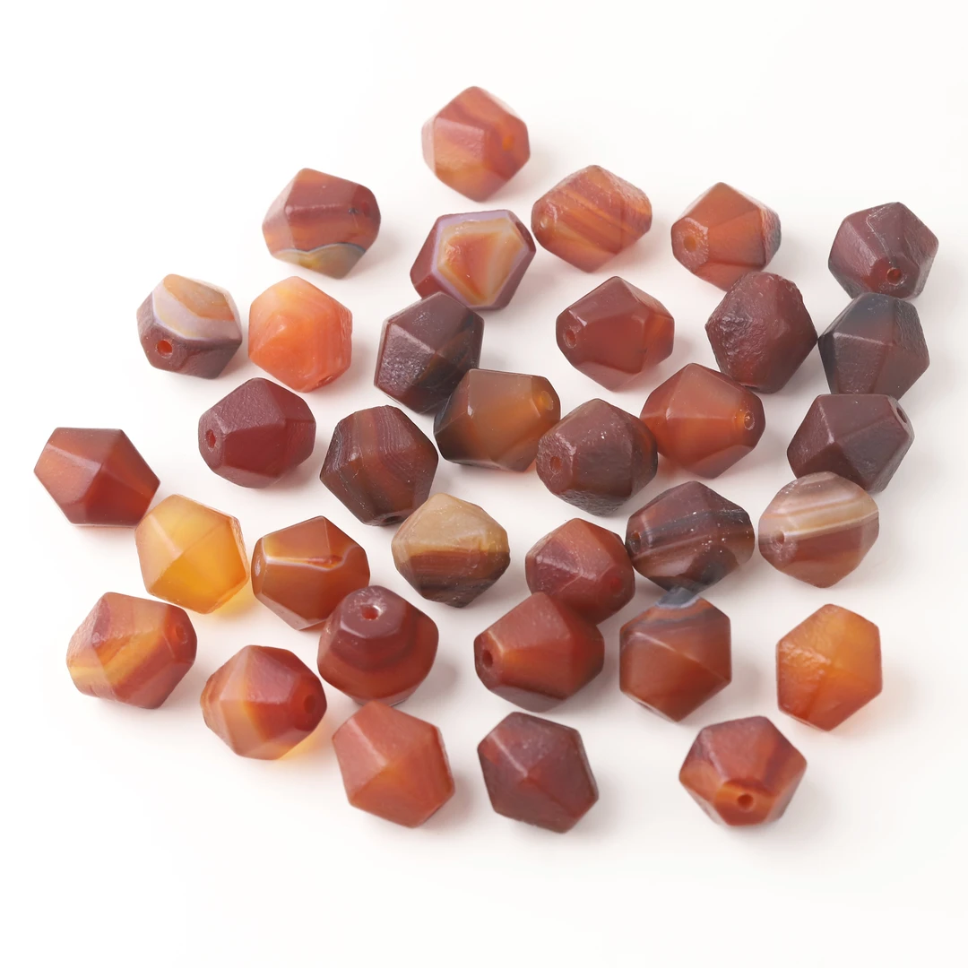 S9390 玛瑙多棱枣珠DIY文玩配饰配件（多样性发其一）