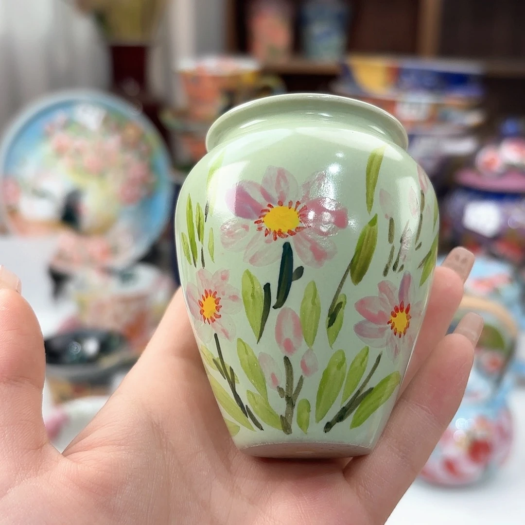 景德镇手绘高温釉下彩陶瓷茶具