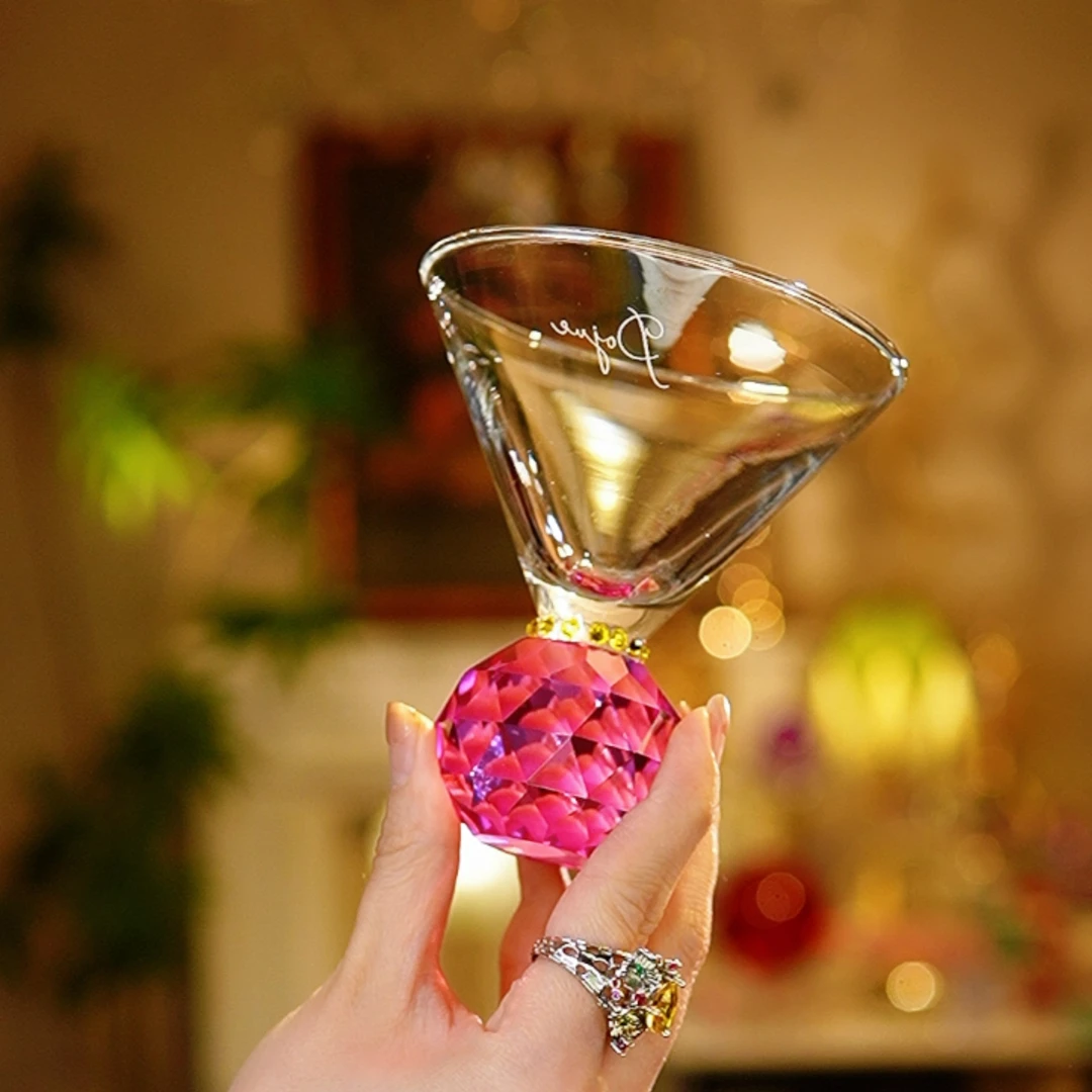 Pojue-翠珀幻光系列 玫粉球鸡尾酒杯冰淇淋