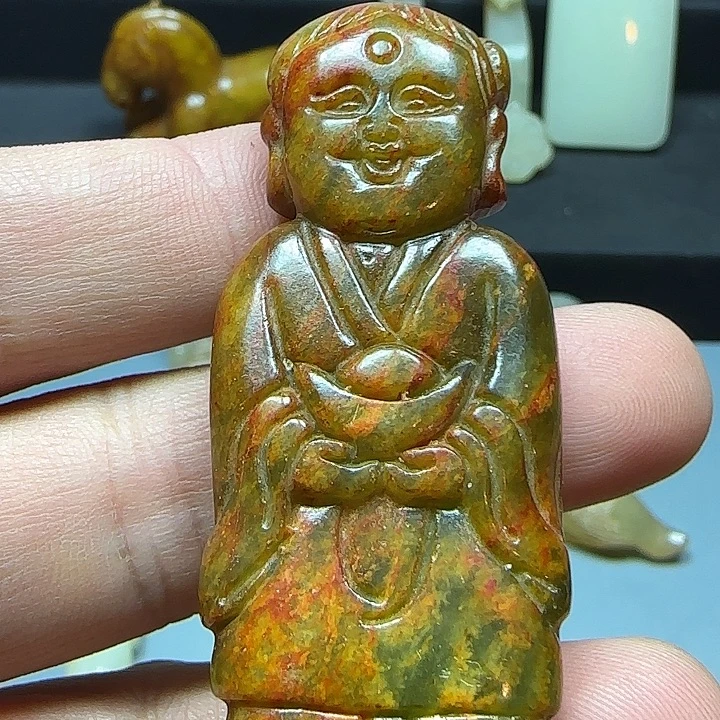 和田玉未镶嵌挂件