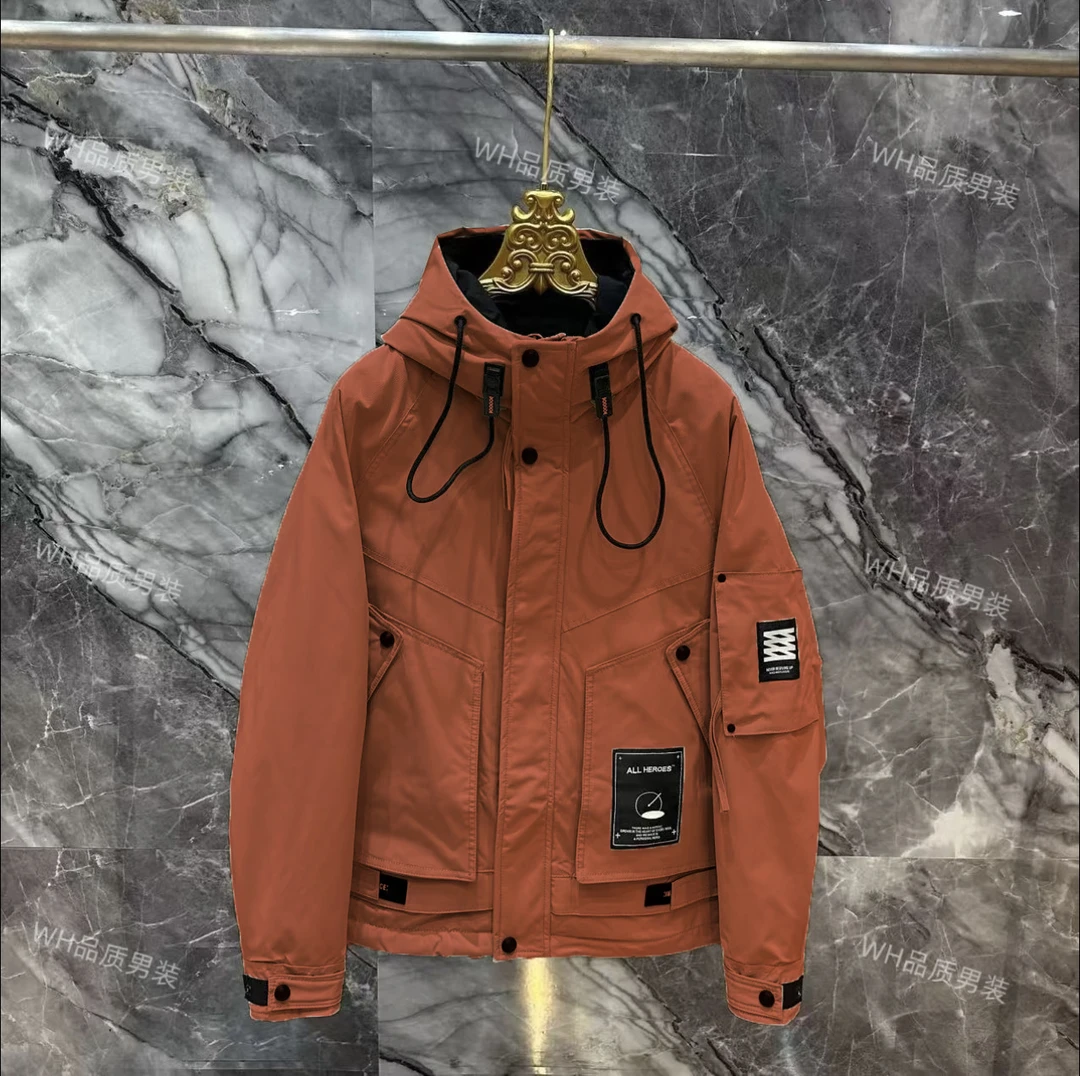 【户外拓荒者】冬季工装户外防风百搭情侣连帽加厚保暖外套8811