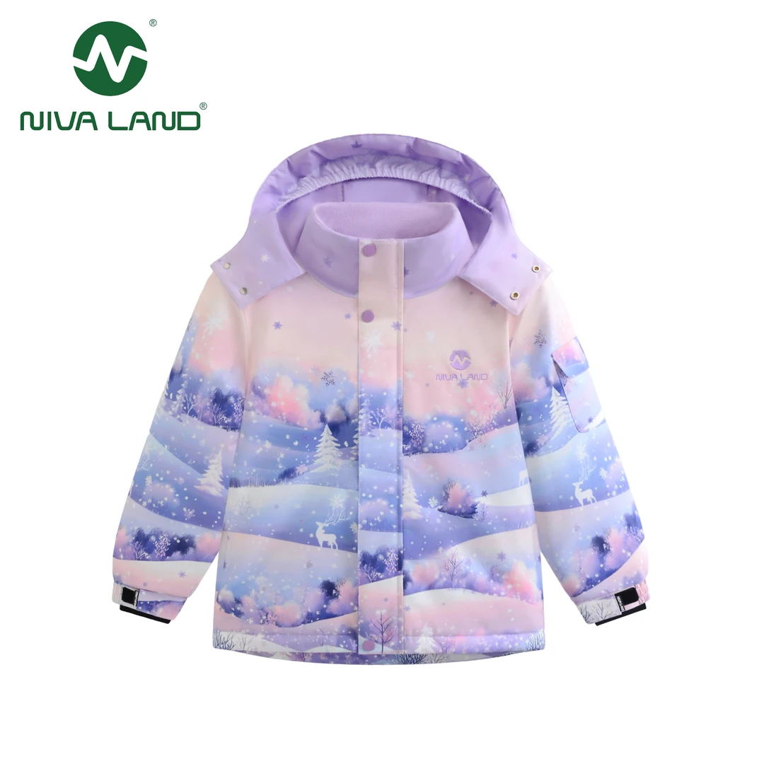 雪雾鹿鸣】女孩冬季保暖滑雪服加厚户外雪地冲锋外套潮流加绒休闲