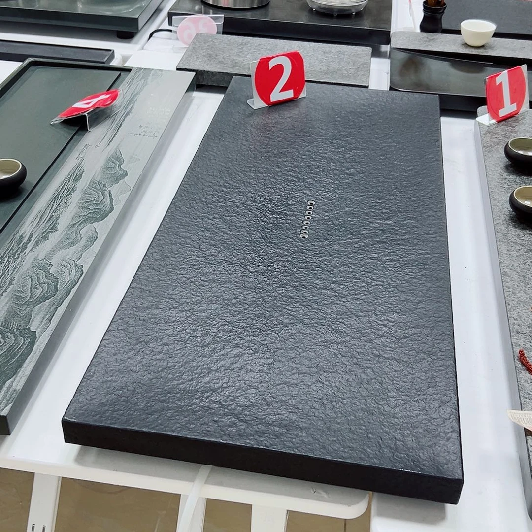 依***燃乌金石茶盘60-43-3定制