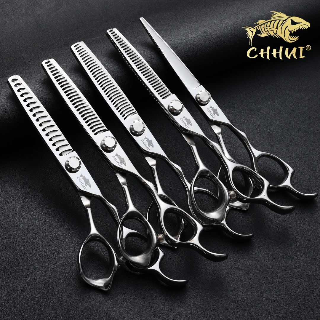 CHHUI高品质理发剪刀美发专用平剪无痕调色牙剪打薄鱼骨剪理发店