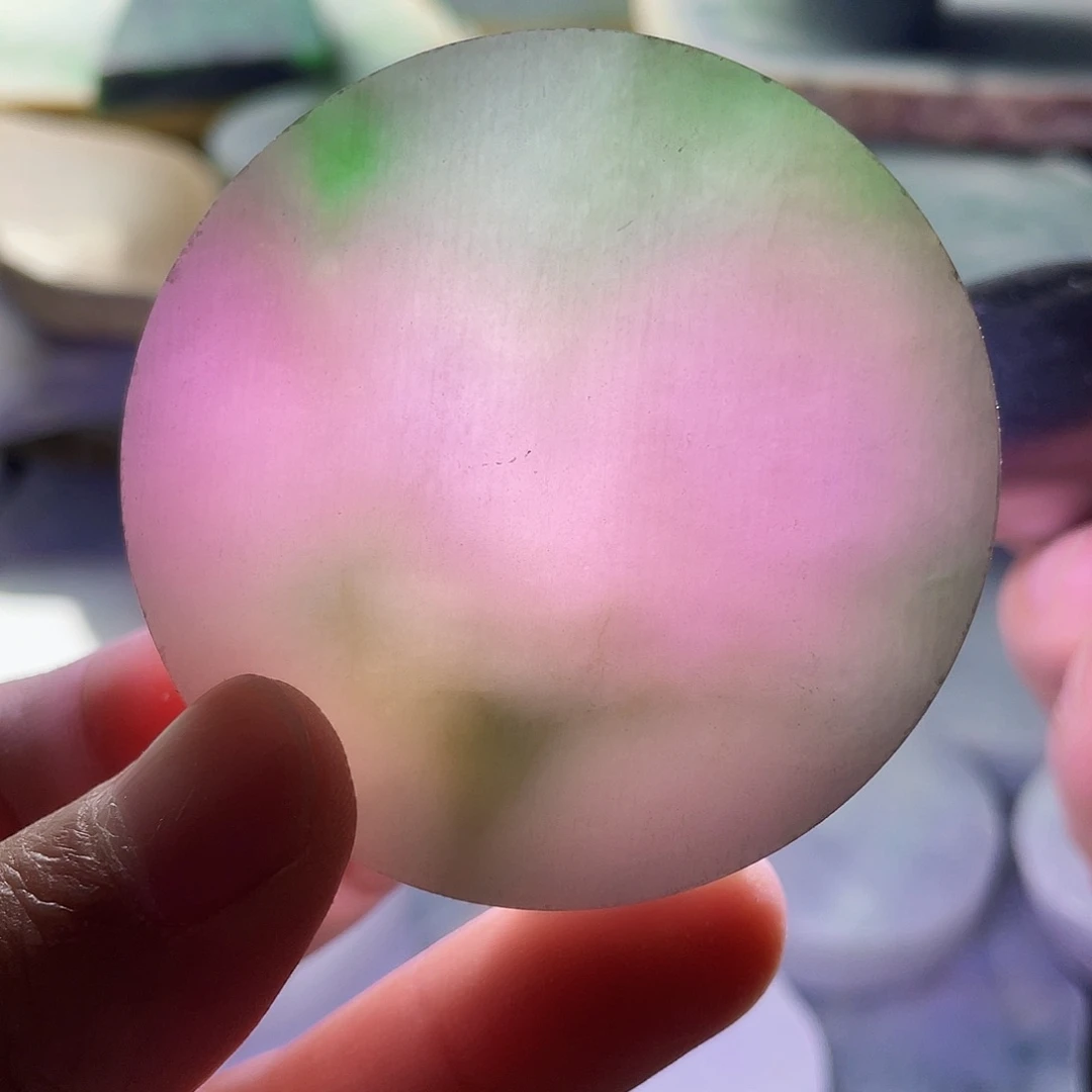 翡翠颈饰未镶嵌毛料86