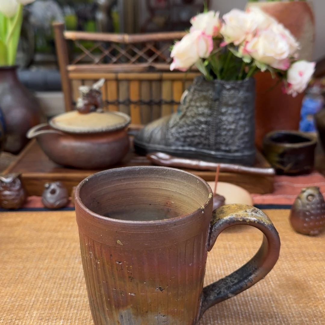 铃木美基备前烧典藏版果汁杯福利一口价