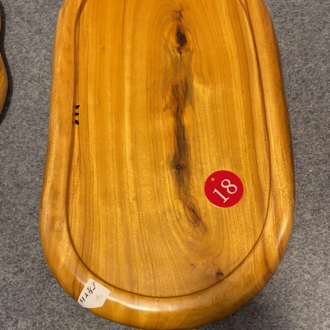 我****己香樟木简约随形茶盘