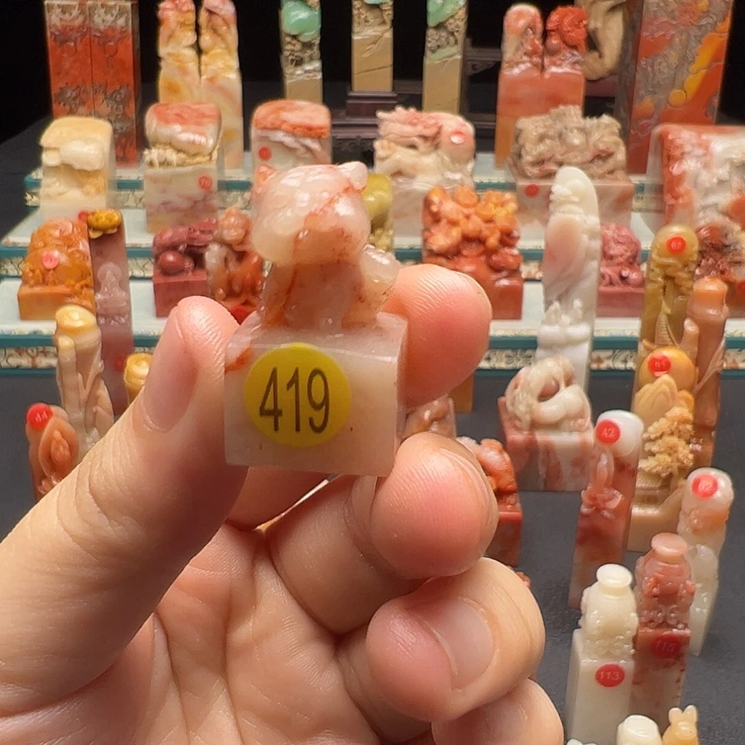 设***土昌化石印石手工制作