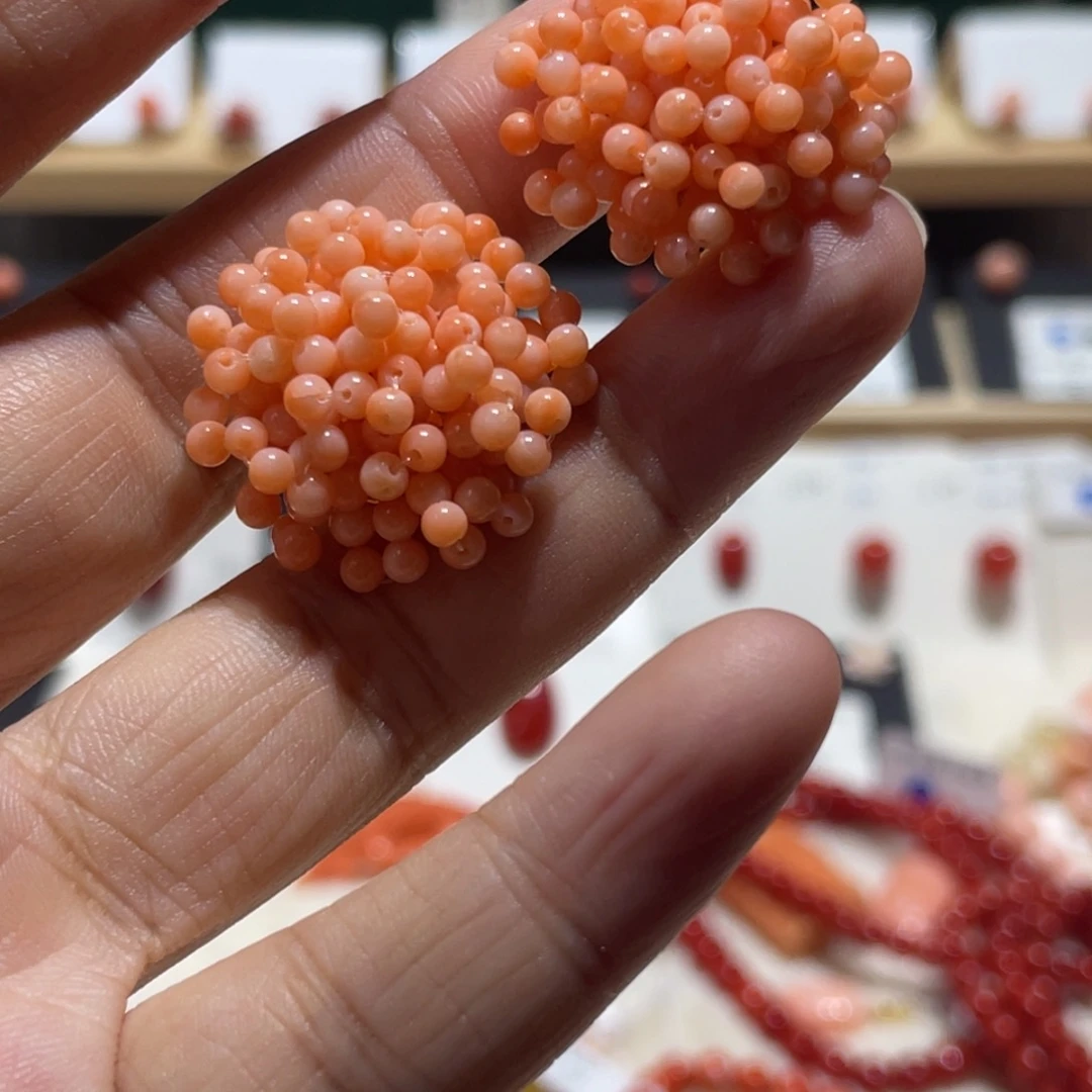 小米珠编织耳夹耳夹