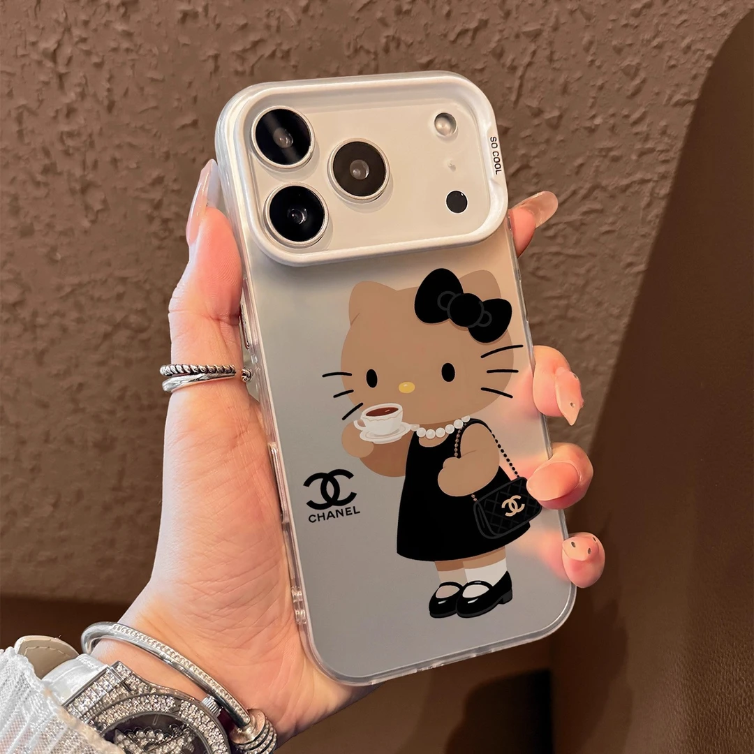 小香风kt适用苹果17promax手机壳新款17pro大视窗17air彩银磨砂壳