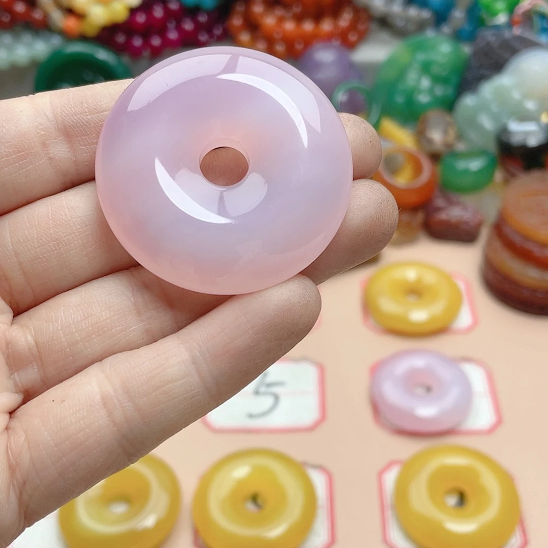 玛瑙/玉髓颈饰合金彩**南