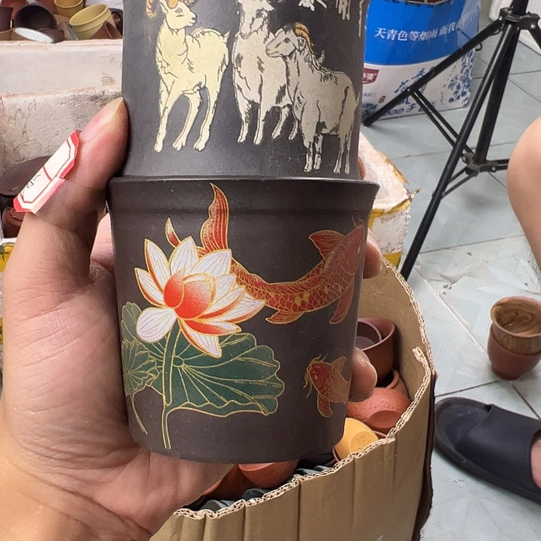 紫砂茶宠紫砂放漏瑕疵