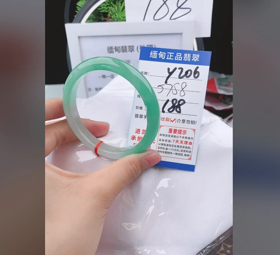 Y206【正品 缅甸翡翠】实物以直播间为准微色差