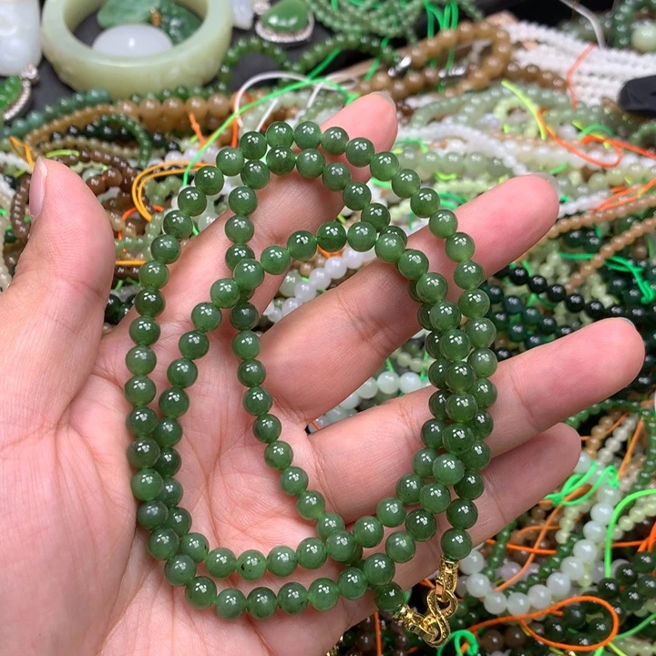 和田玉未镶嵌手链101