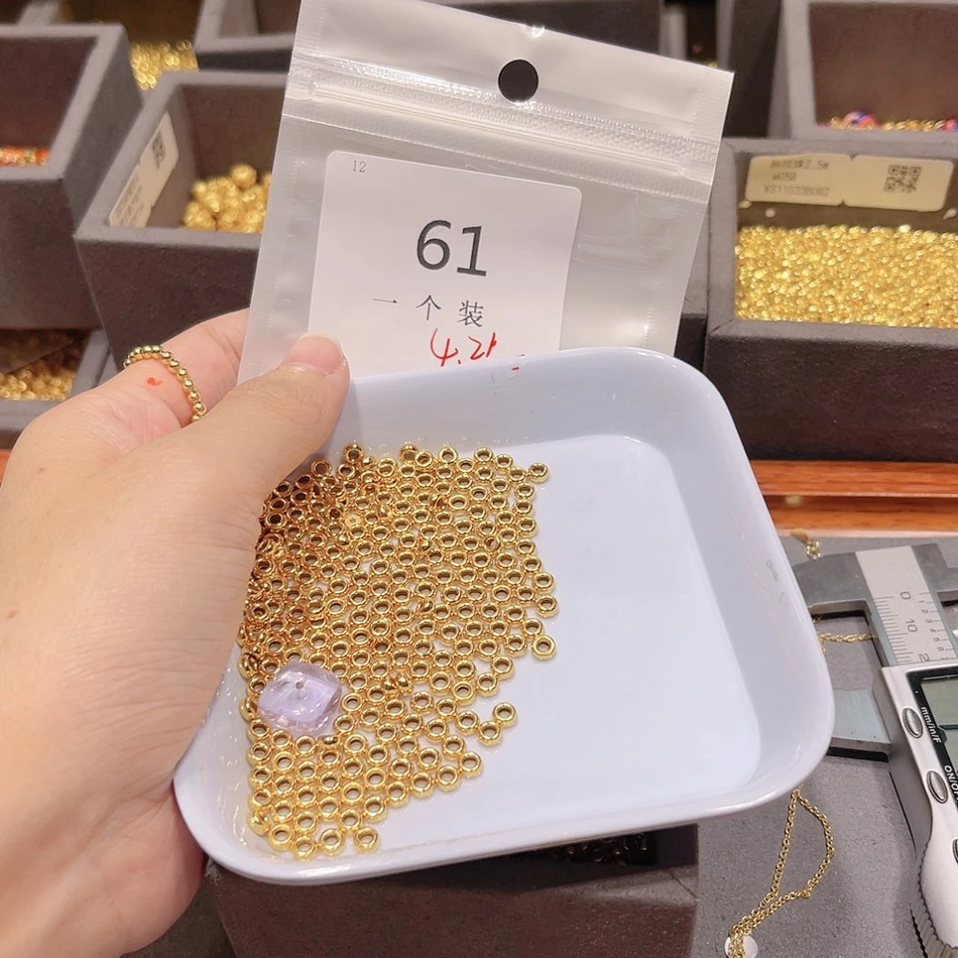 紫晶珠宝半成品银S925镀金镶嵌61