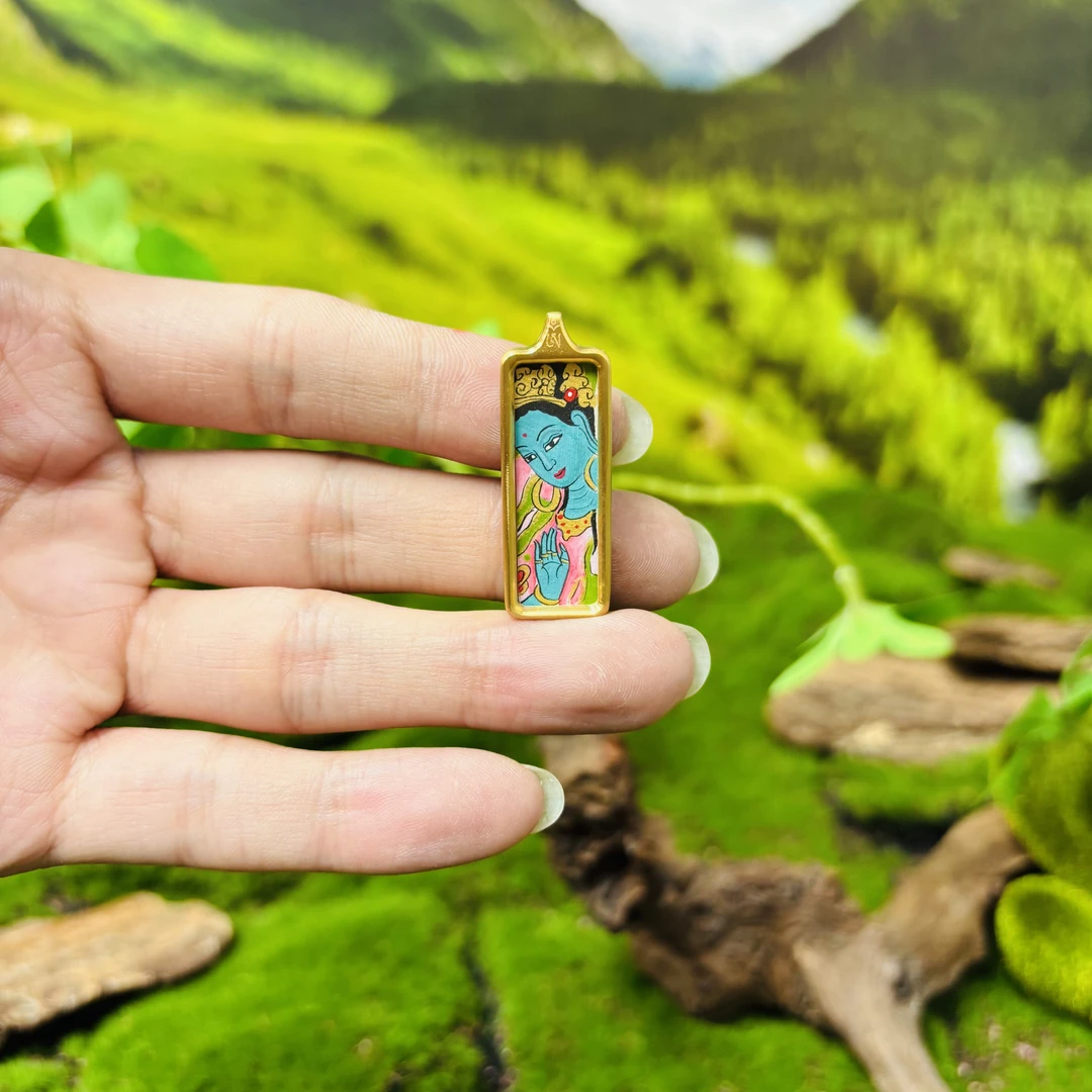 【加加唐卡】TK26 纯手绘 唐卡 绿度母