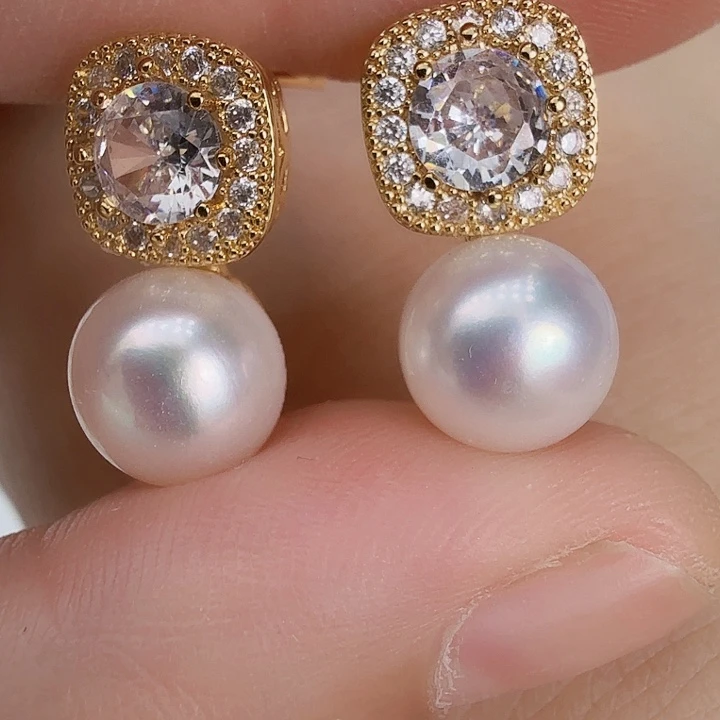 淡水珍珠未镶嵌耳饰