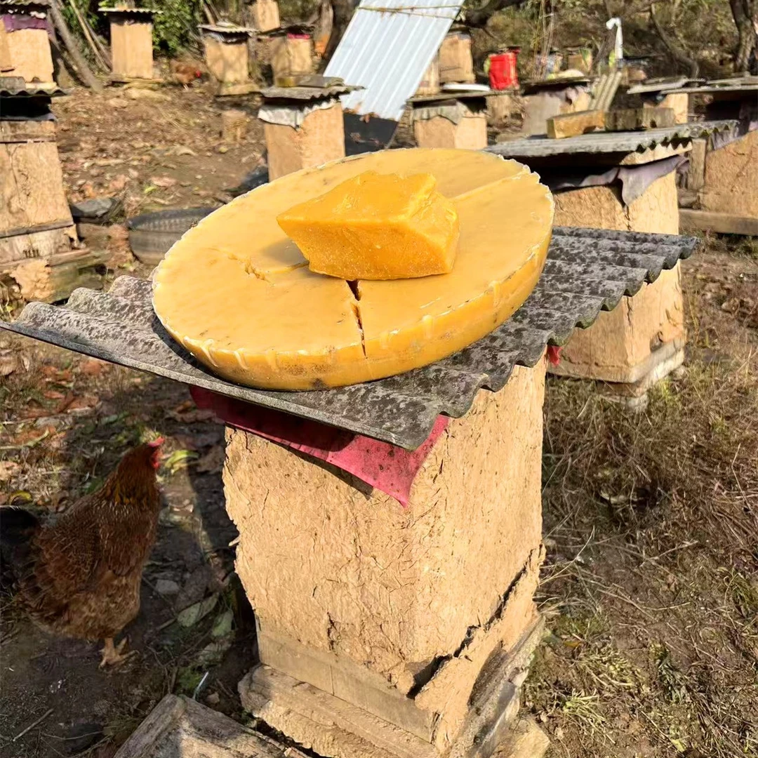 野生中蜂蜡土蜂蜡天然老蜂巢蜡诱蜂招蜂神器一斤