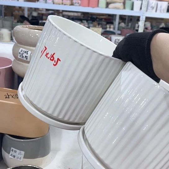 外贸尾货多肉绿植陶瓷花盆