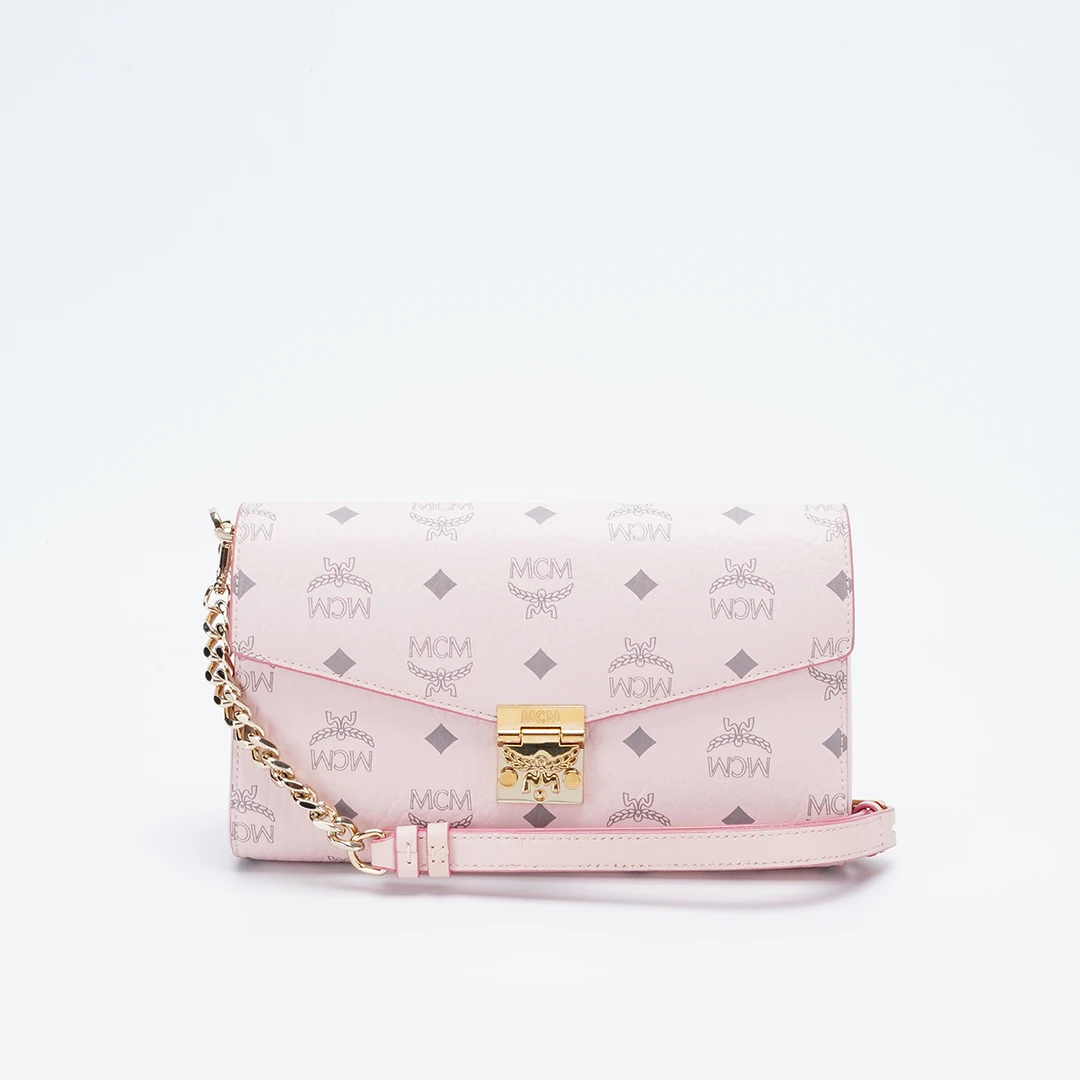 95新 MCM 【MCM专属】MCM 链条包中号粉色新款皮肩带/BG23006742