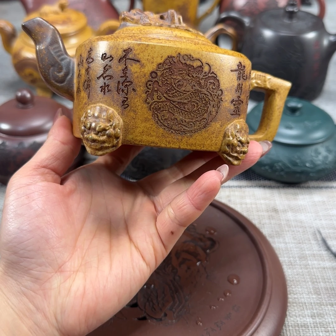 茶壶紫砂紫砂紫色紫砂