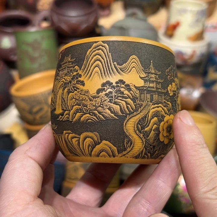 茶杯紫砂宜兴紫砂主人杯