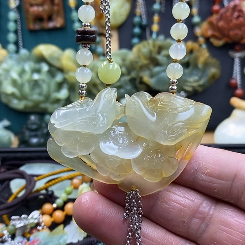 【闪购商品】蛇纹石玉未镶嵌岫玉吊坠