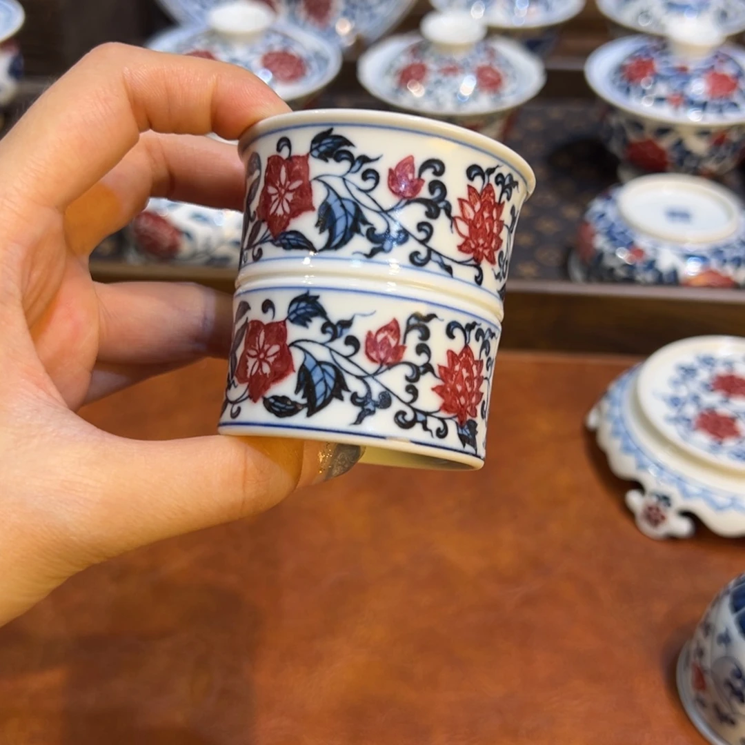 陶摆件景德镇陶瓷茶器百宝箱