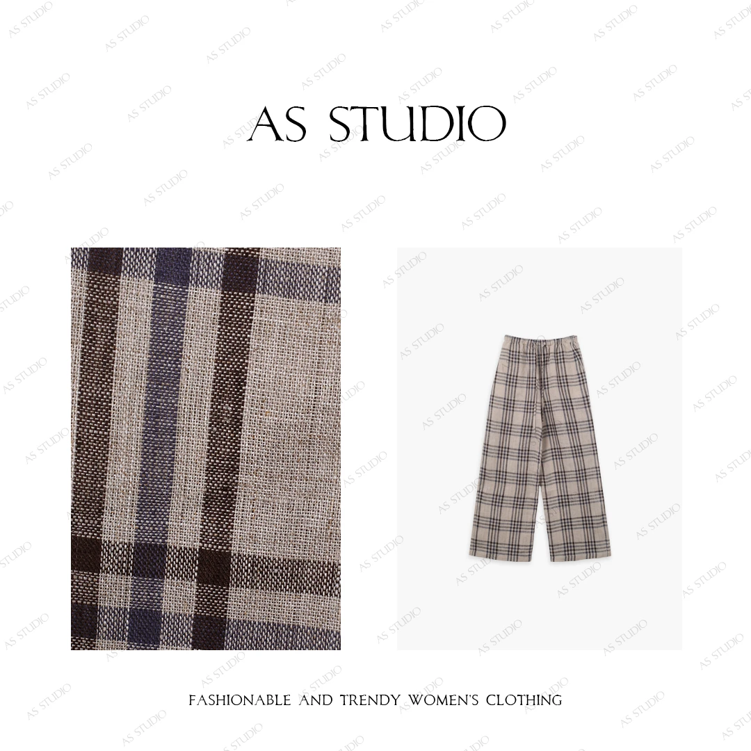 【AS懒人格】25新度假风亚麻慵懒百搭显瘦休闲裤AS25CKZ3769