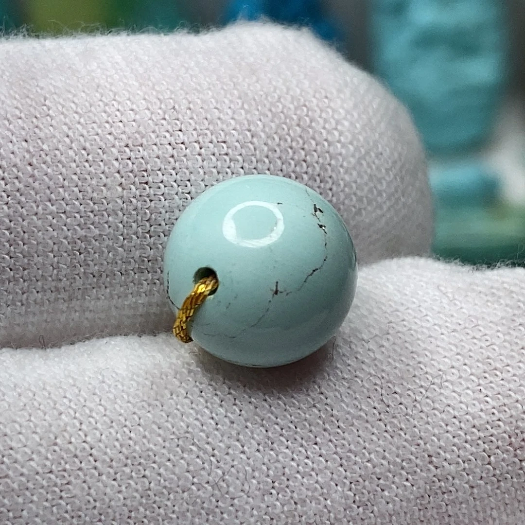 绿松石未镶嵌天然原矿 带武汉地大证书