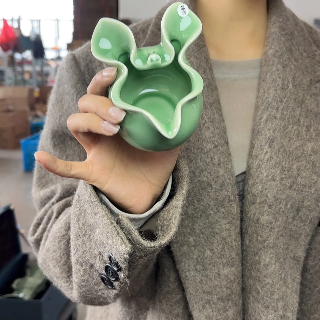 龙泉云间青瓷小米茶器