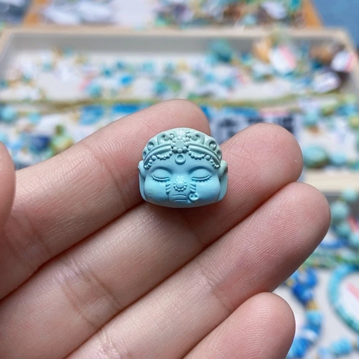 绿松石未镶嵌挂件49