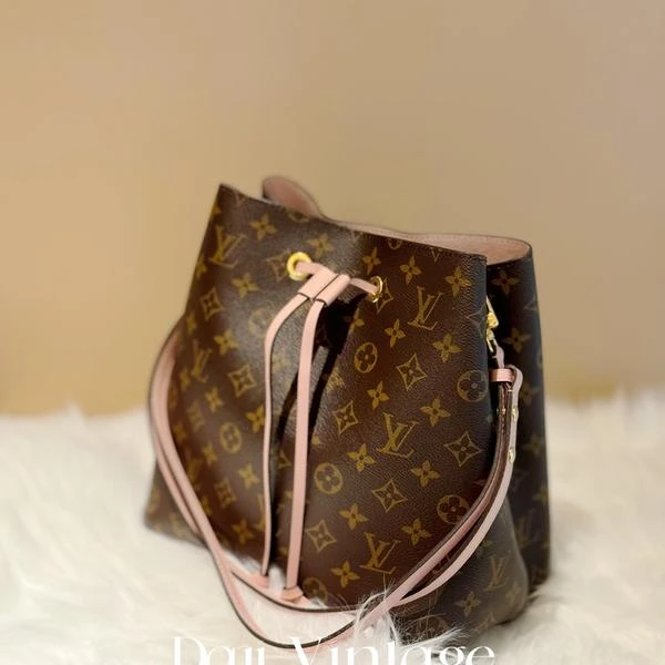99新 LouisVuitton/路易威登 大吉中古/Lvnoe粉水桶单肩包