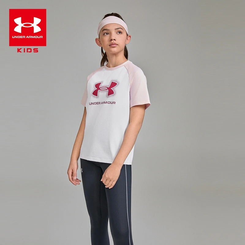 Under Armour/安德玛儿童夏季户外运动舒适凉爽圆领短袖T恤0167