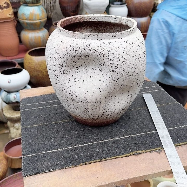 紫砂花盆高度29口径19