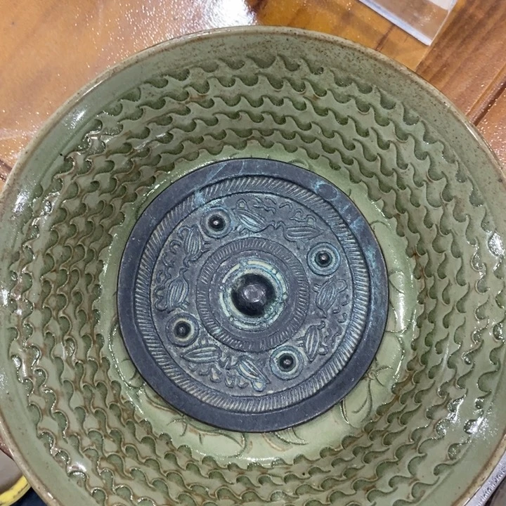 盘安*丰青瓷盘青瓷盘青瓷盘