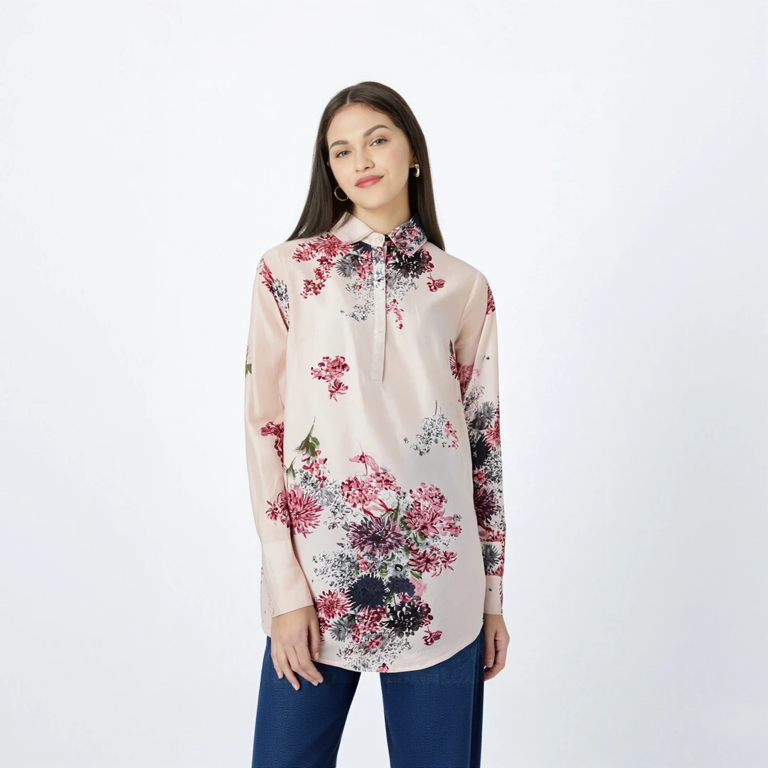 春夏季新款女士100亚麻薄款翻领长袖衬衫时尚上衣BB0221简约亲肤