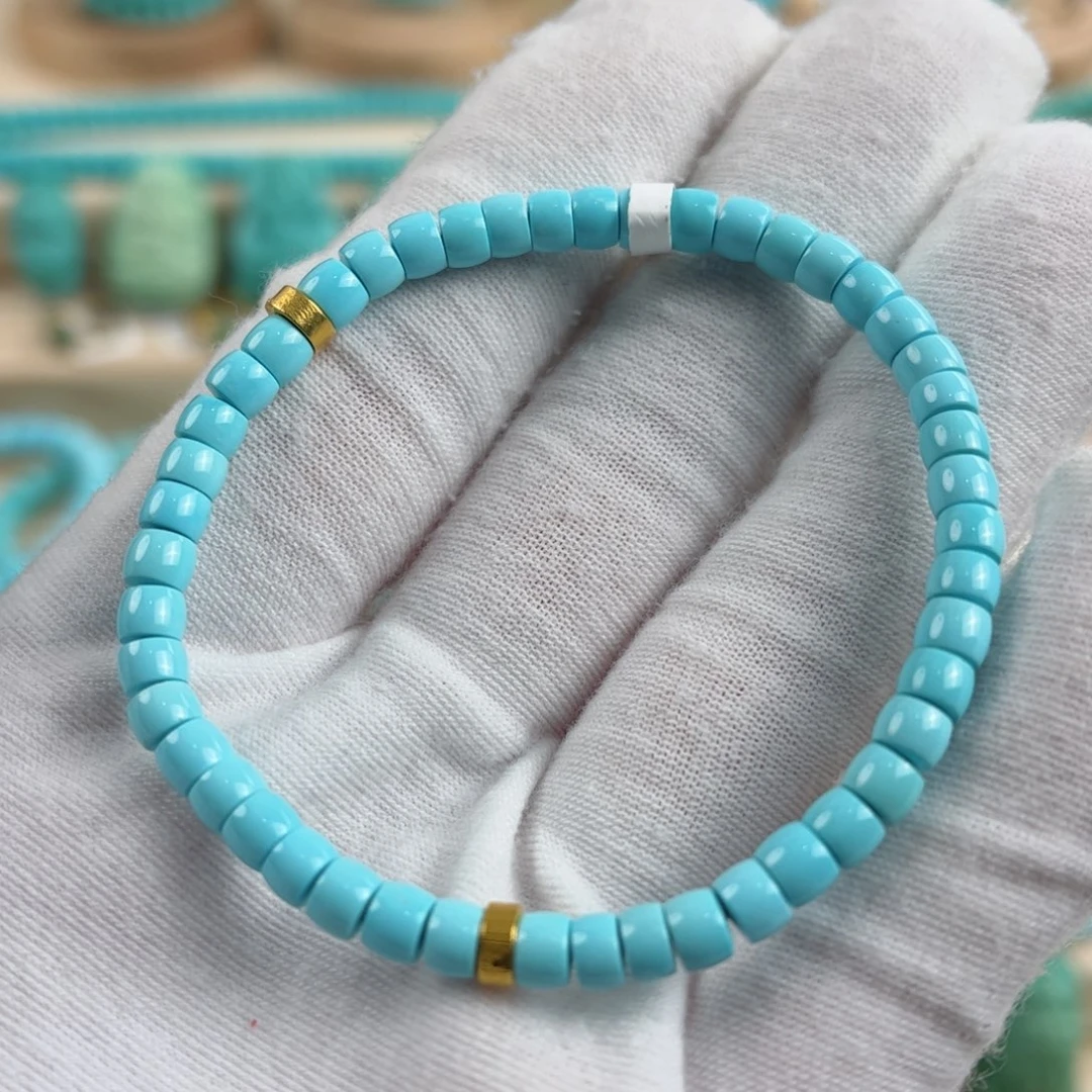 18K金镶嵌绿松石配饰