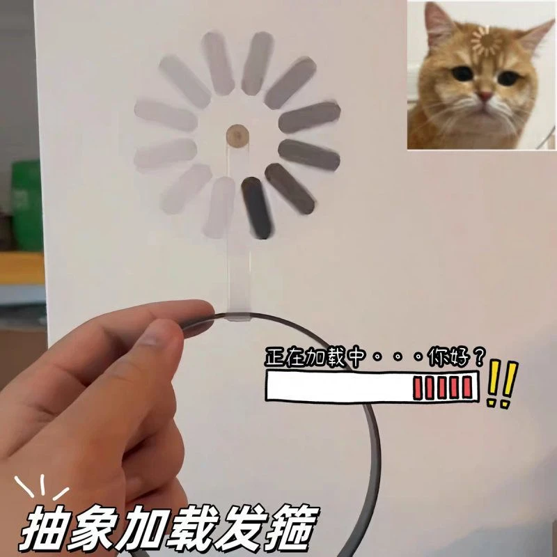 新品搞怪头箍可旋转大脑加载中简约卖萌节日派对装饰送朋友小礼