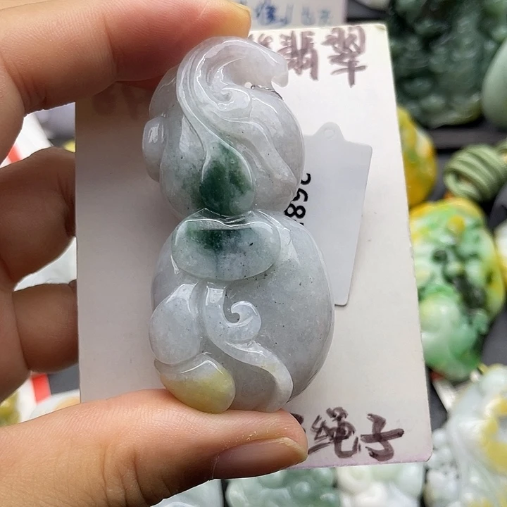 颈饰未镶嵌翡翠天然翡翠