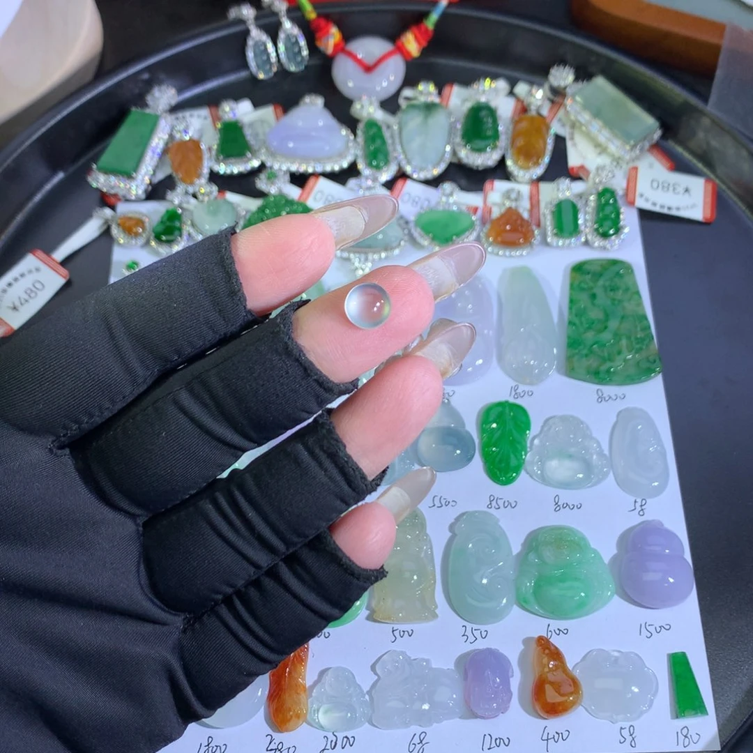翡翠未镶嵌吊坠(不含链)冰蛋