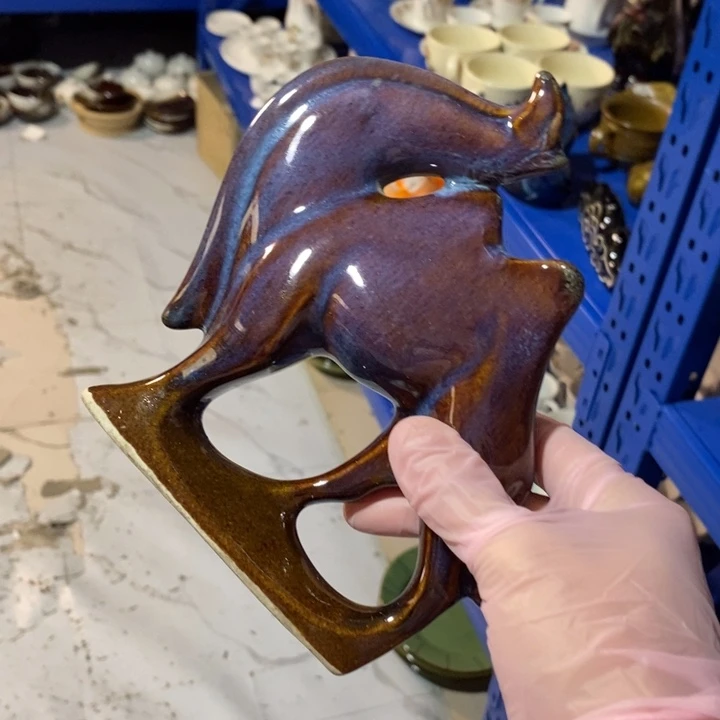 泡***吖瓷片七厂窑变骆驼