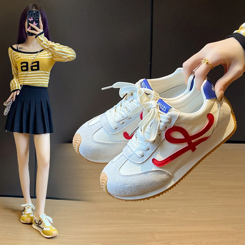 2025小白鞋女春季新款韩版女学生休闲运动百搭阿甘鞋街拍FSCL001