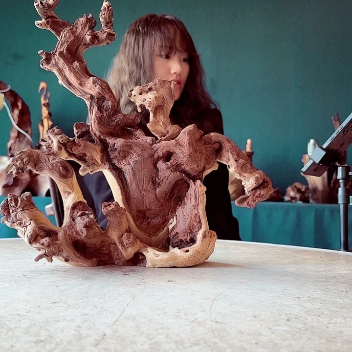 韶***贸金丝檀388 金丝红木羊蹄甲半成品