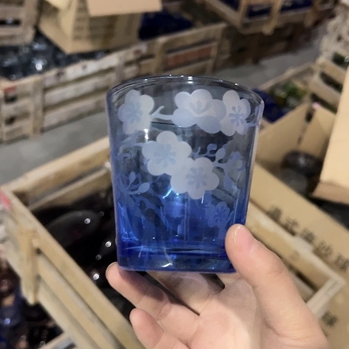 水晶玻璃平底款微瑕一个