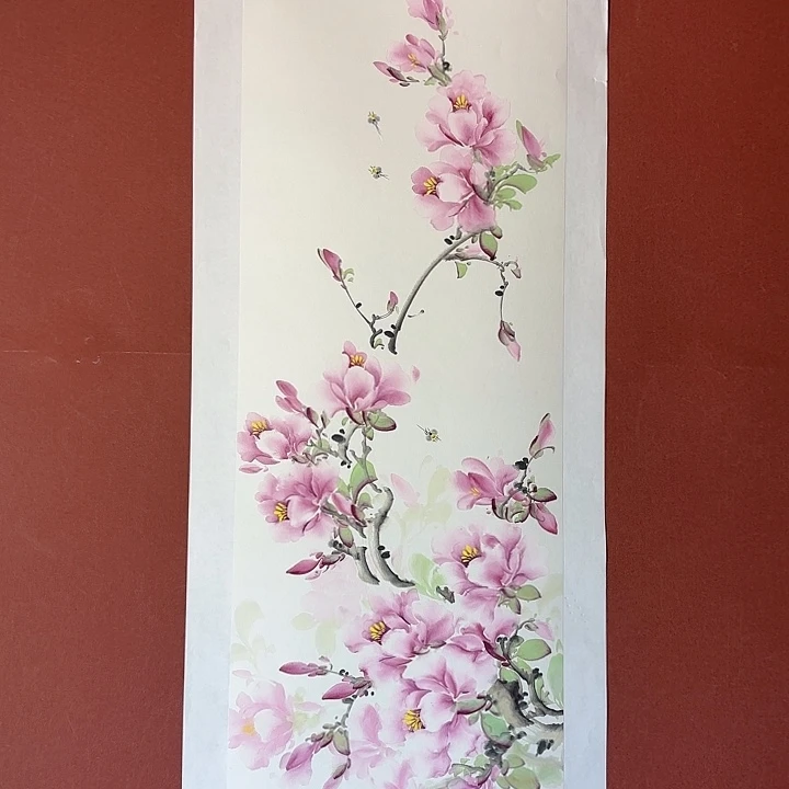 国画听兰老师花鸟